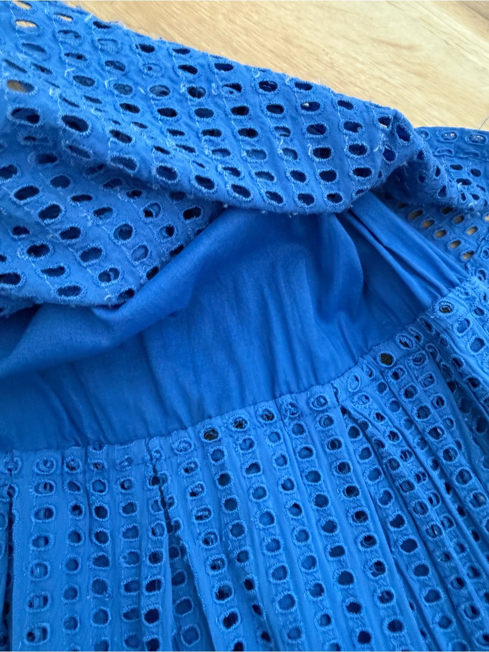 Madewell Royal Blue Eyelet Cami Dress - Picture 6 of 7